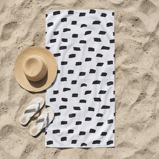 Serviette De Plage Marque libre blanc cassé