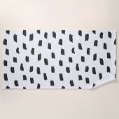Serviette De Plage Marque libre blanc cassé (Devant)