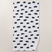Serviette De Plage Marque libre blanc cassé (Devant)