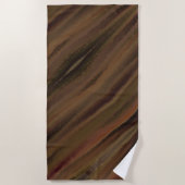 Serviette De Plage Marron Est Ma Couleur Préférée (Devant)