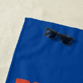 SERVIETTE DE PLAGE MARTEAU DE REQUIN D'ÉTÉ COUCHER DE SOLEIL (En situation)