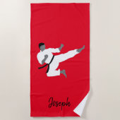 Serviette De Plage Martial Arts Boy Beach Towel Joseph (Devant)