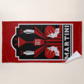 Serviette De Plage Martini vintage Art déco (Devant)