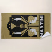 Serviette De Plage Martini vintage Art déco (Devant)