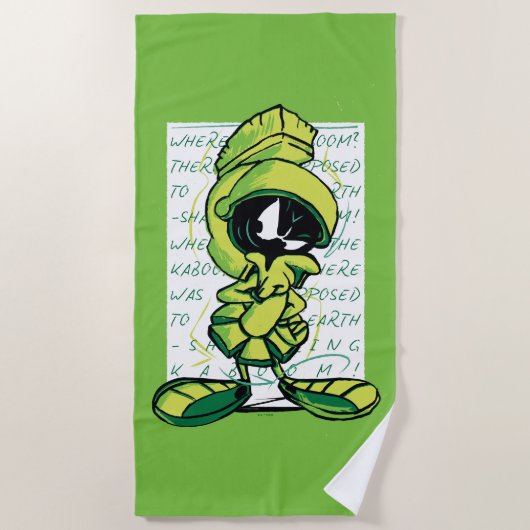 Serviette De Plage MARVIN THE MARTIAN™ - Croquis (Devant)