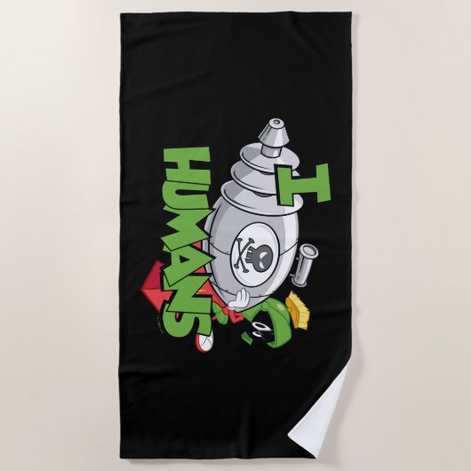 Serviette De Plage MARVIN THE MARTIAN™ I Laser Humains (Devant)