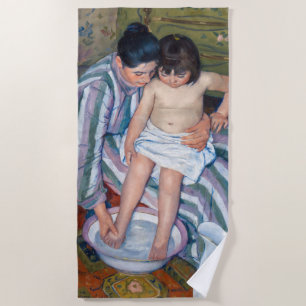 Serviette De Plage Mary Cassatt - Le bain de l'enfant / Le bain