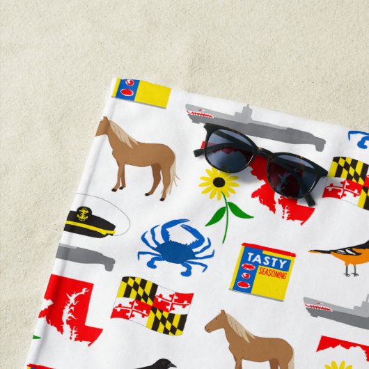Serviette De Plage Maryland (En situation)