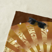 Serviette De Plage Mask de la Fête du Venice Carnival (En situation)