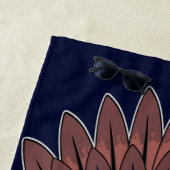 Serviette De Plage Masque rituel du roi guerrier tribal (En situation)