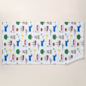 Serviette de plage Massachusetts (Devant)