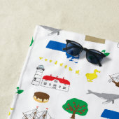 Serviette de plage Massachusetts (En situation)