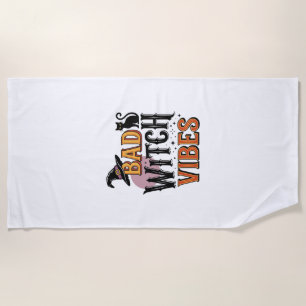 Serviette De Plage Mauvaises vibrations de sorcière Création de chemi
