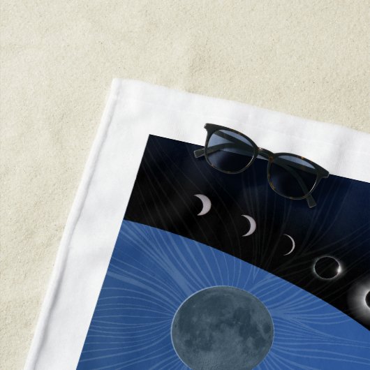 Serviette de plage Mazatlan Eclipse (En situation)