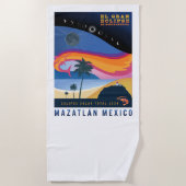 Serviette de plage Mazatlan Eclipse (Devant)