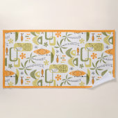 Serviette De Plage MCM Hawaiian Village (Devant)