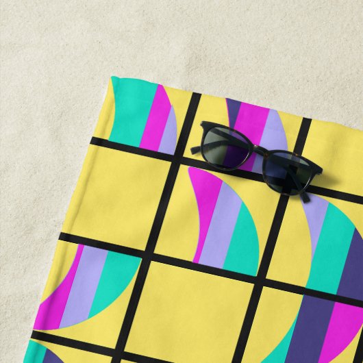 Serviette De Plage MCM Tic-Tac-Toe (En situation)