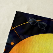 Serviette De Plage Mécanisme Solaire Steampunk Abstrait (En situation)