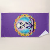 Serviette De Plage Méditation galactique (Devant)