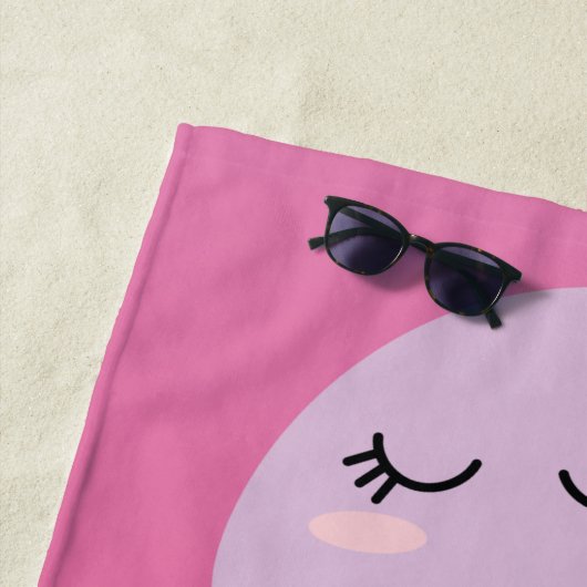 Serviette De Plage Méduse pourpre (En situation)