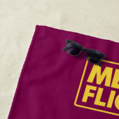 SERVIETTE DE PLAGE MEGA FLICKS  (En situation)
