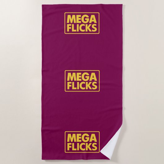 SERVIETTE DE PLAGE MEGA FLICKS  (Devant)