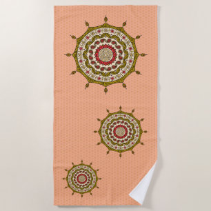 Serviette De Plage Mehndi Imaginaire Gold Beach