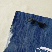 Serviette De Plage Meilleur Man Ocean Waves Beach Towel (En situation)