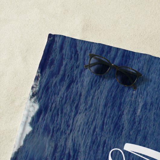 Serviette De Plage Meilleur Man Ocean Waves Beach Towel (En situation)