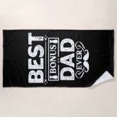 Serviette De Plage Meilleur papa de bonification (Devant)