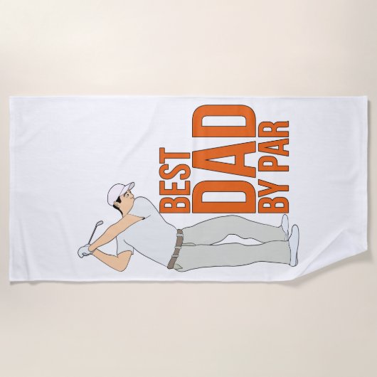 Serviette De Plage Meilleur papa par rapport (Devant)