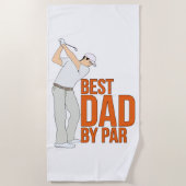 Serviette De Plage Meilleur papa par rapport (Devant)