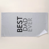 Serviette De Plage Meilleur père (Devant)