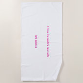 Serviette De Plage Meilleure femme du monde (Devant)