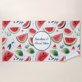 Serviette de plage Melon Ensoleillé (Devant)