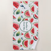 Serviette de plage Melon Ensoleillé (Devant)