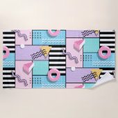 Serviette De Plage Memphis Party (Devant)