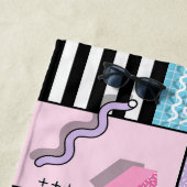 Serviette De Plage Memphis Party (En situation)