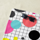 Serviette De Plage Memphis pois (En situation)