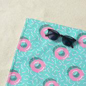 Serviette De Plage Memphis Polka Hoops (En situation)