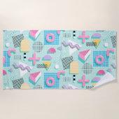 Serviette De Plage Memphis Sweet Candies (Devant)