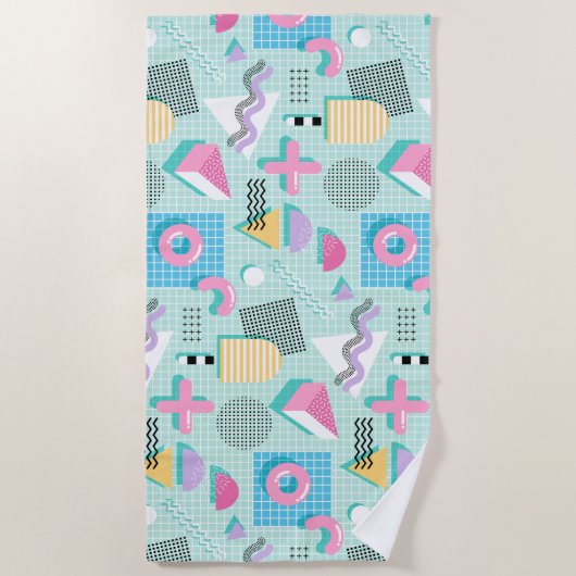 Serviette De Plage Memphis Sweet Candies (Devant)