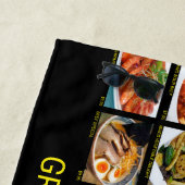 Serviette De Plage Menu Photo du restaurant chinois Takeout (En situation)