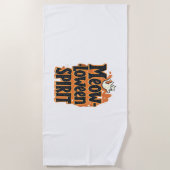 Serviette De Plage Meow-loween Spirit Cat (Devant)