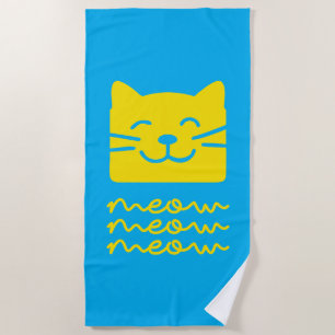 Serviette De Plage Meow Meow