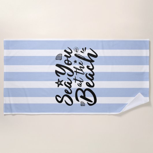 Serviette De Plage Mer À La Plage (Devant)