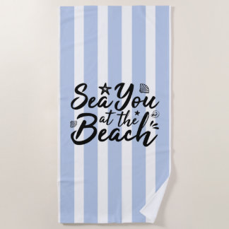 Serviette De Plage Mer À La Plage