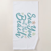 Serviette De Plage Mer À La Plage (Devant)