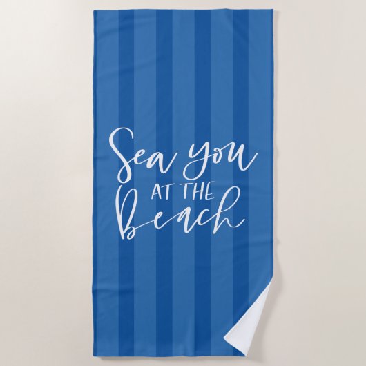 Serviette De Plage Mer À La Plage (Devant)
