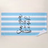 Serviette De Plage Mer À La Plage (Devant)